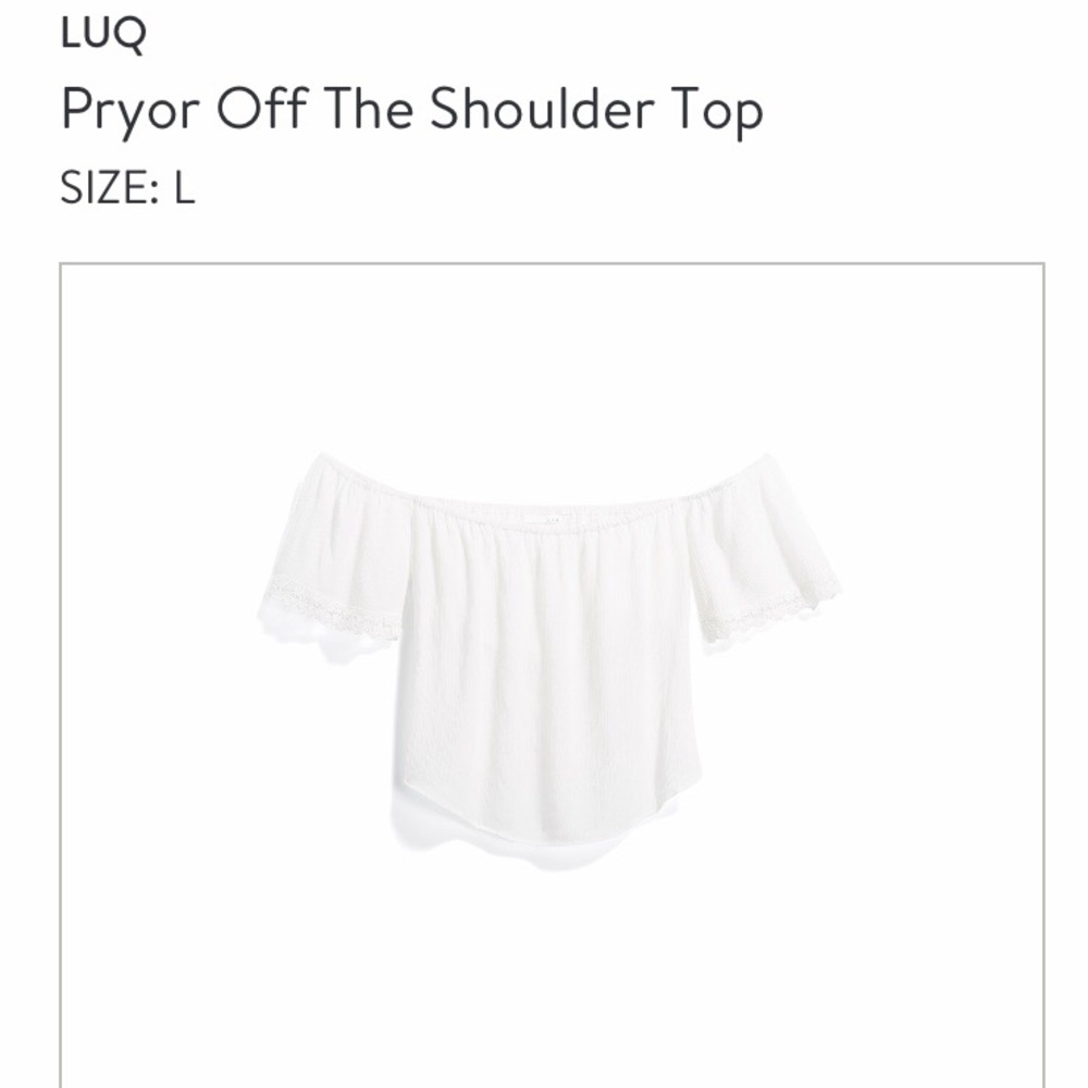 LUQ Pryor off the shoulder top